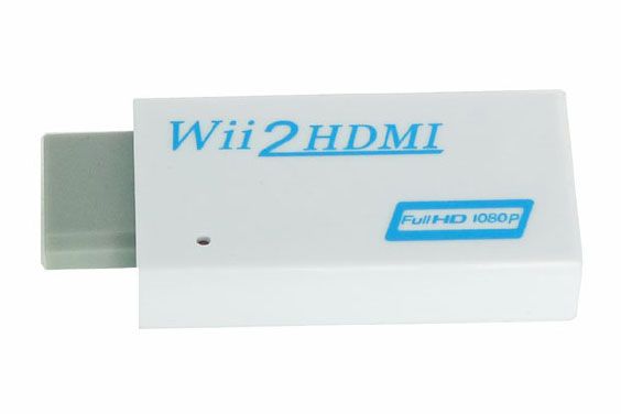 Wii to HDMI Converter for Nintendo Wii console 1080p HD 3.5mm audio replacement - white | ZedLabz