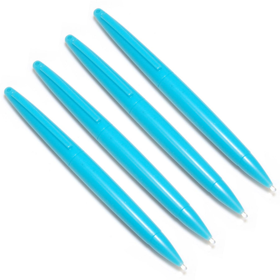 Large Stylus Pens For Nintendo DS/2DS/3DS Consoles - 4 Pack Aqua Blue | ZedLabz