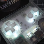 Hand cast custom resin buttons for Nintendo Game Boy Pocket MGB-001- Pudding caps white [GBP] | Lab Fifteen Co