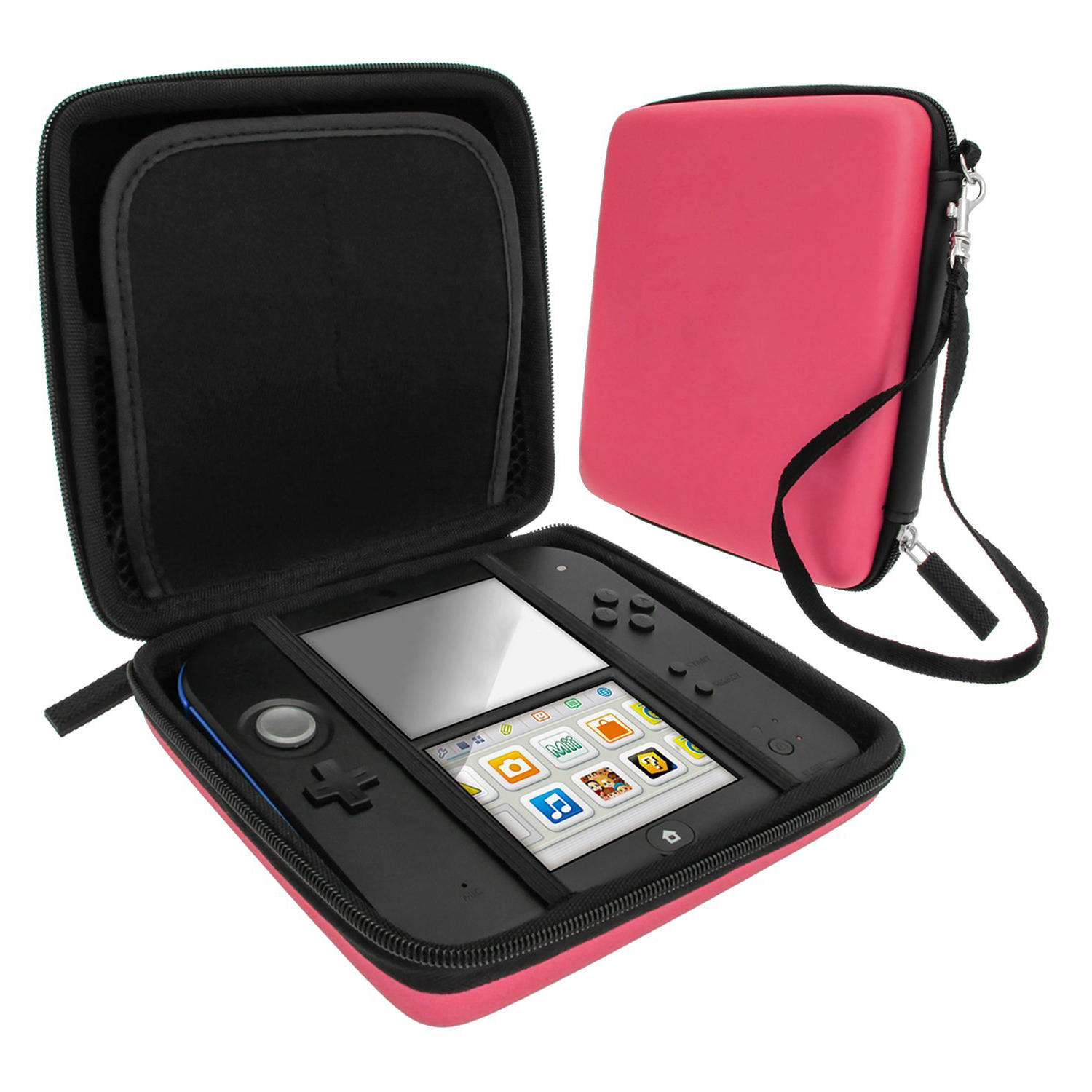 Travel bag for Nintendo 2DS with game and accessory storage hard crry bag | ZedLabz
