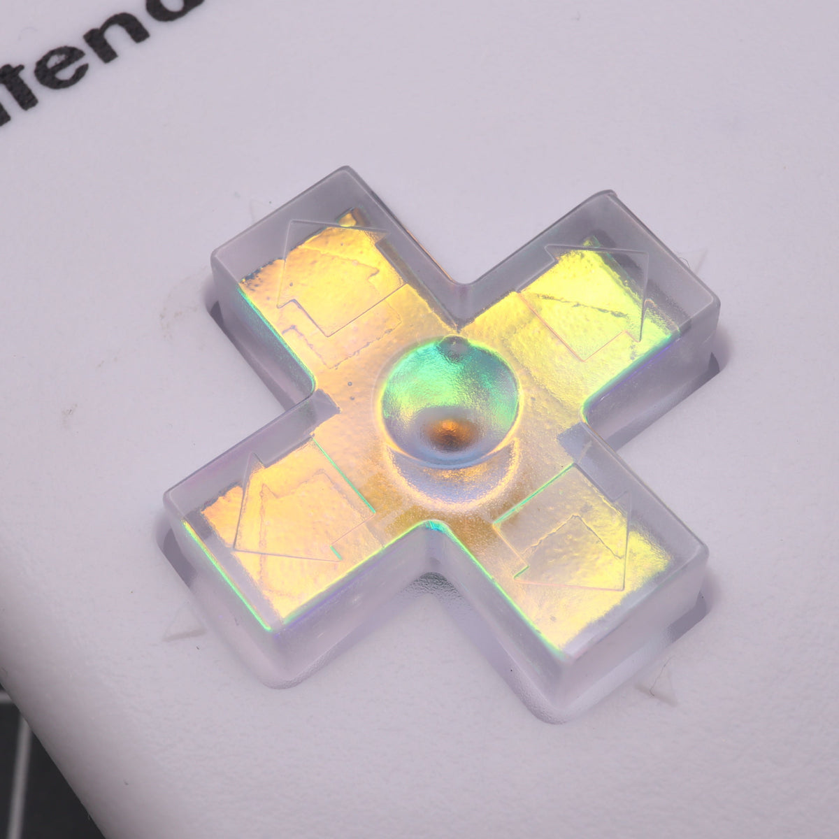 Hand cast custom resin buttons for Nintendo NES controller NES-004 (also fits Game Boy DMG-01) - Sunset Opal | Lab Fifteen Co