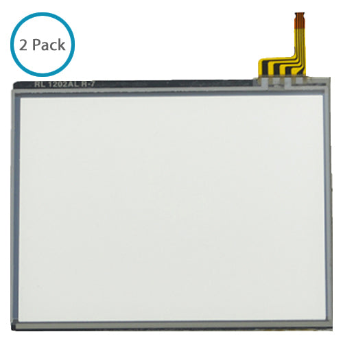 ZedLabz compatible replacement bottom touch screen digitizer part for Nintendo DS Lite with pre-fitted adhesive - 2 pack
