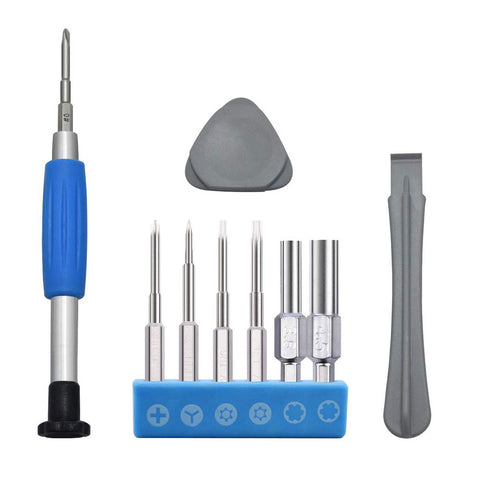 9 in 1 precision screwdriver & security game bit tool kit with prying spudger | ZedLabz