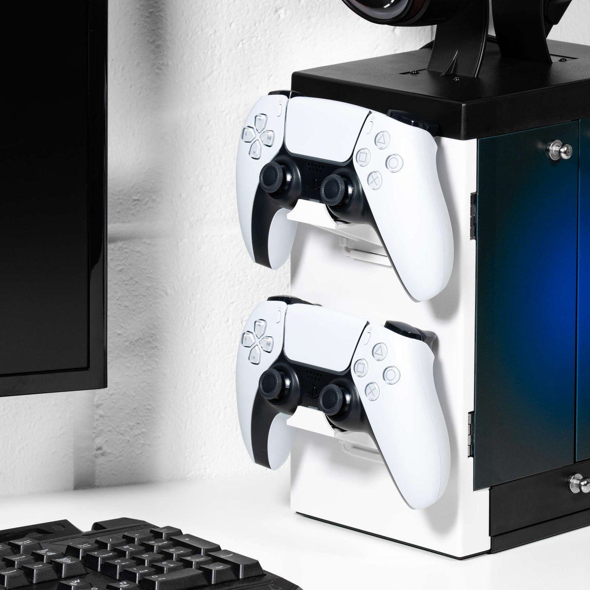 Gaming Locker for PS5 & PS4 - Blue and White | Numskull