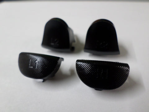 Metal Aluminium Trigger & Shoulder Buttons For PS4 Pro JDM-040 Controllers - Black | ZedLabz