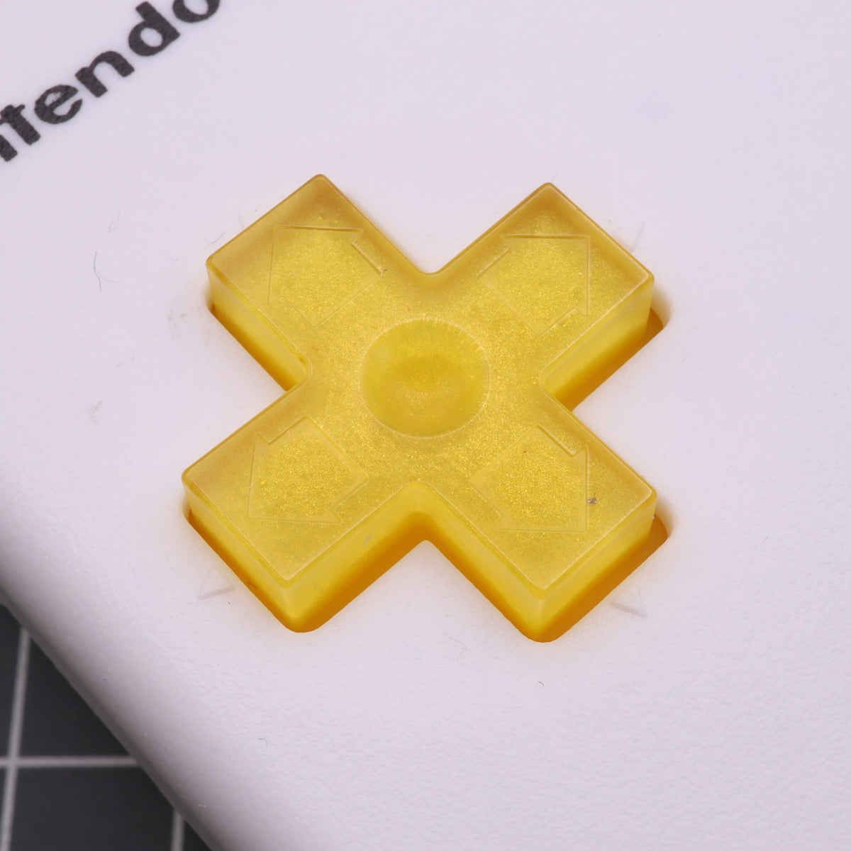 Hand cast custom resin buttons for Nintendo NES controller NES-004 (also fits Game Boy DMG-01) - Lemon Candy | Lab Fifteen Co