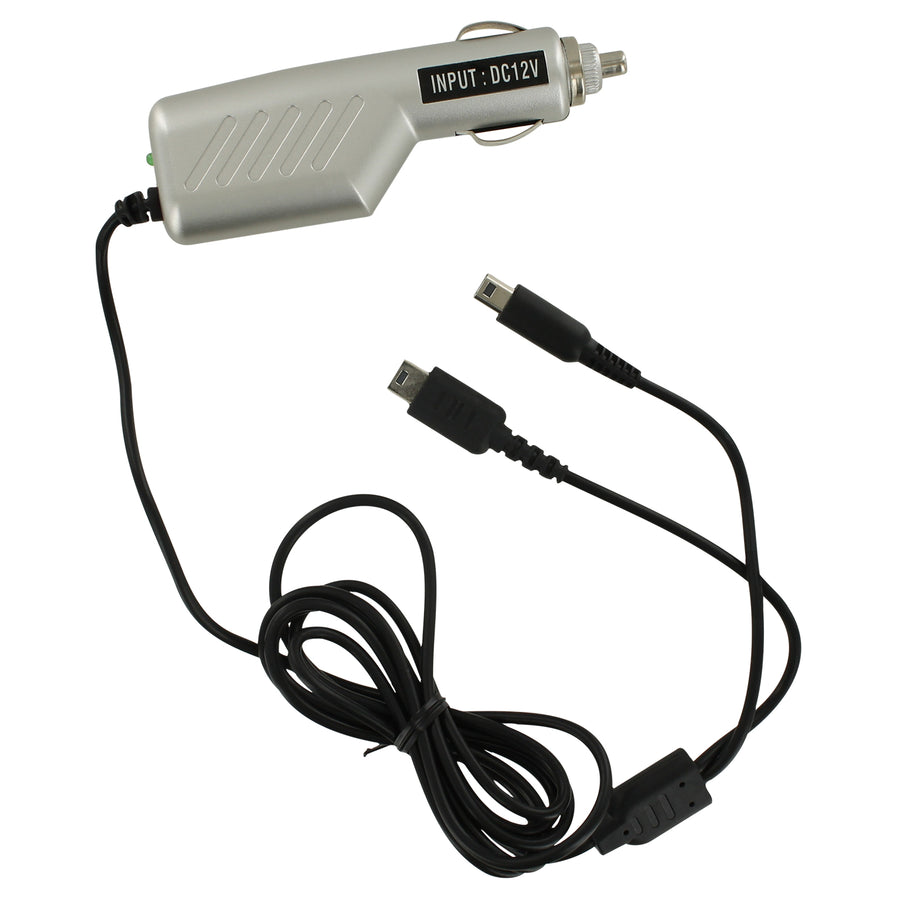ZedLabz 12v car charger adaper for Nintendo DS Lite, DSi, 2DS & 3DS - Silver