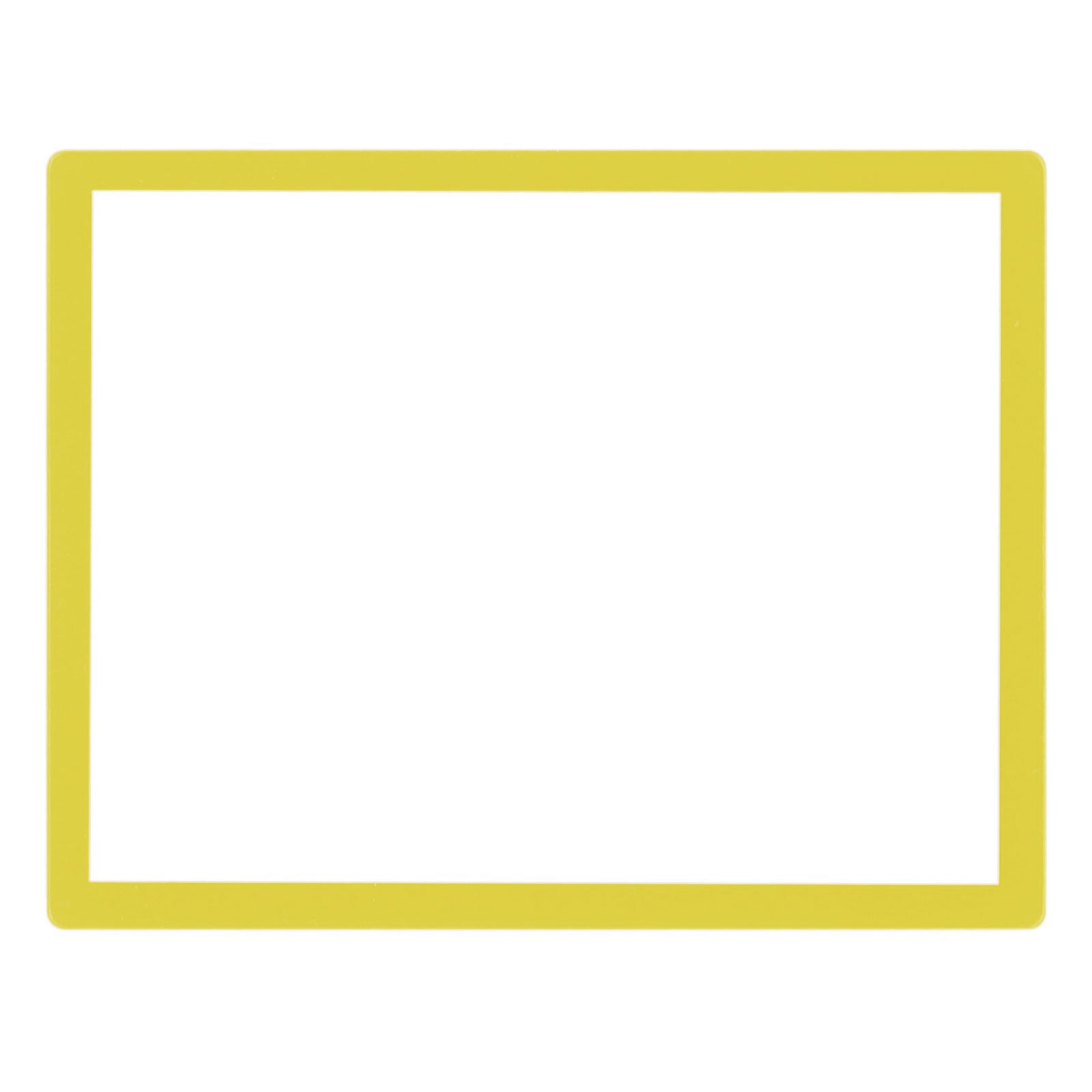 Screen lens for Nintendo DS Lite [NDSL] console plastic cover replacement - Yellow | ZedLabz - 1