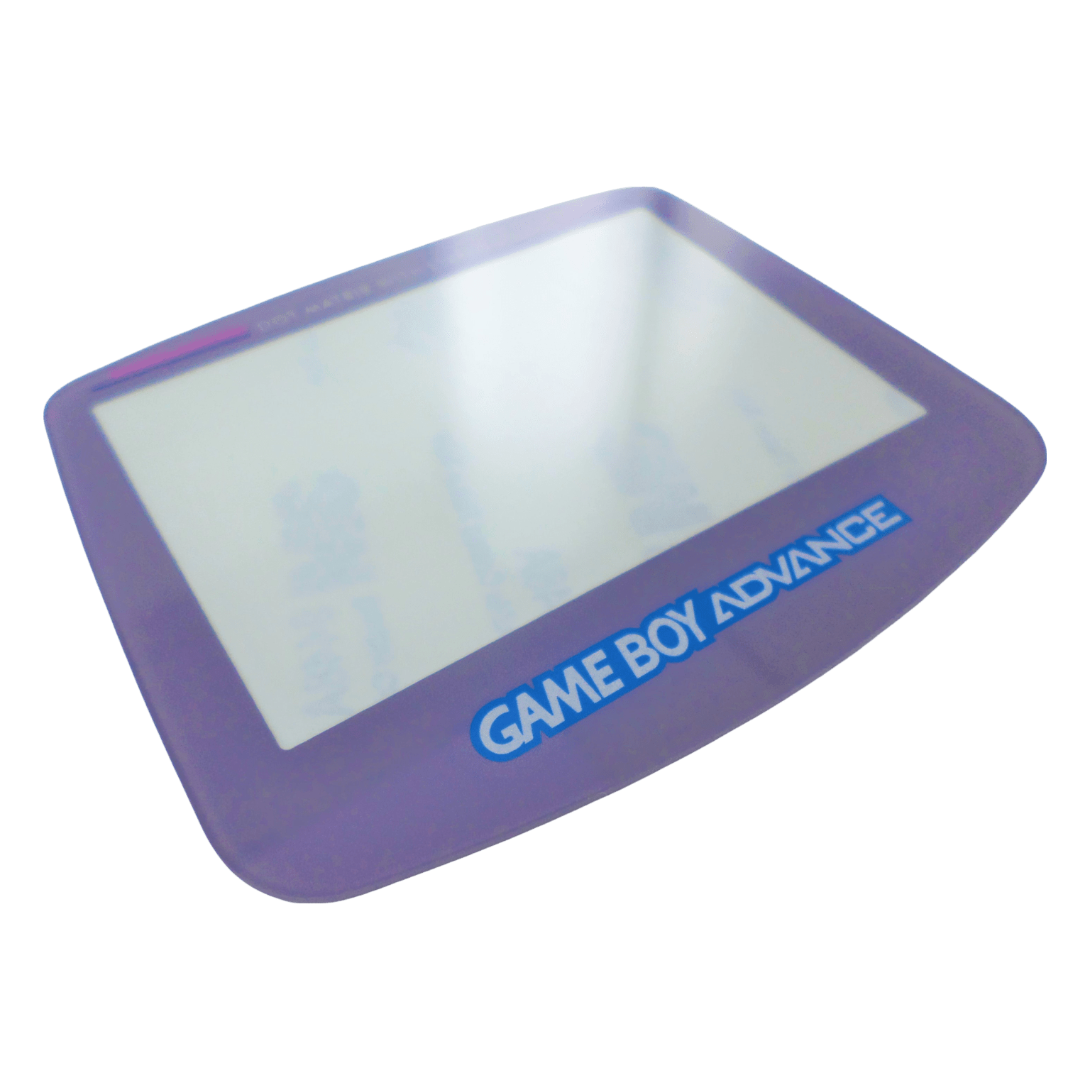 Screen lens GLASS for Nintendo Game Boy Advance replacement cover - Grey & Blue/Silver logo | ZedLabz - 2