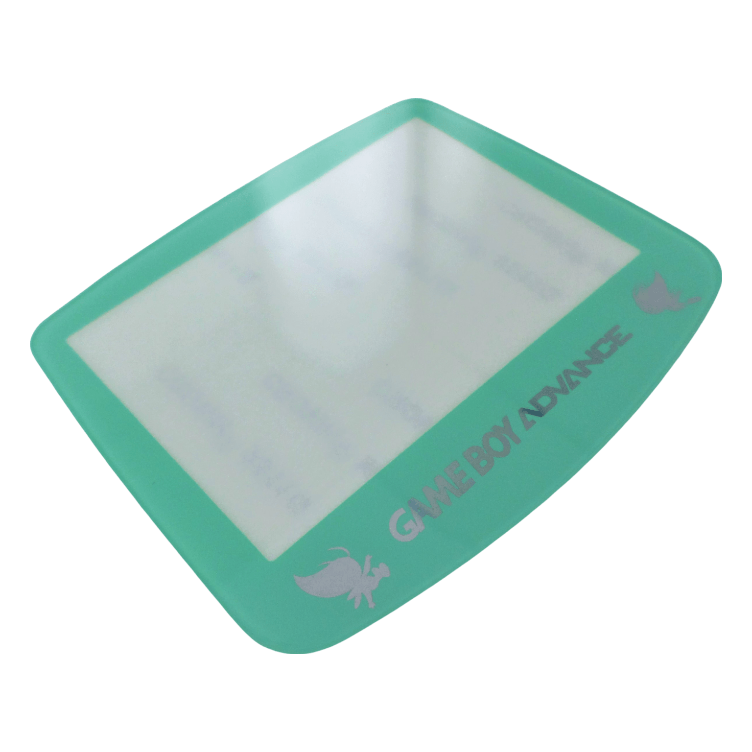 Screen lens GLASS for Nintendo Game Boy Advance replacement cover - Light Green/Holographic writing Celebi Edition | ZedLabz - 3