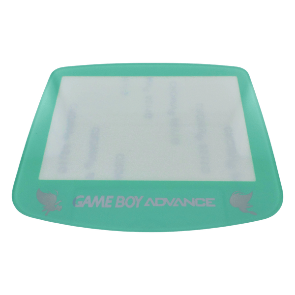 Screen lens GLASS for Nintendo Game Boy Advance replacement cover - Light Green/Holographic writing Celebi Edition | ZedLabz