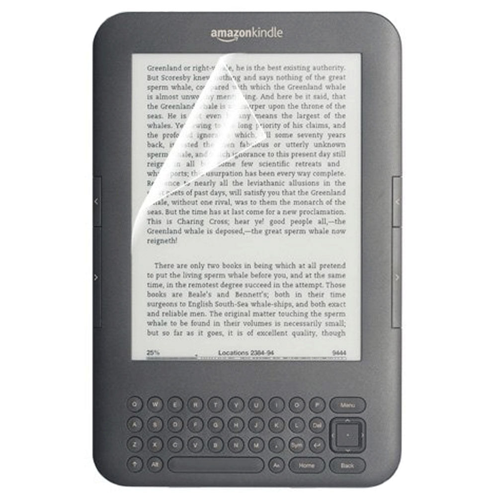 Screen Protector for Amazon Kindle 3 Keyboard with Cloths - 3 pack | ZedLabz - 8