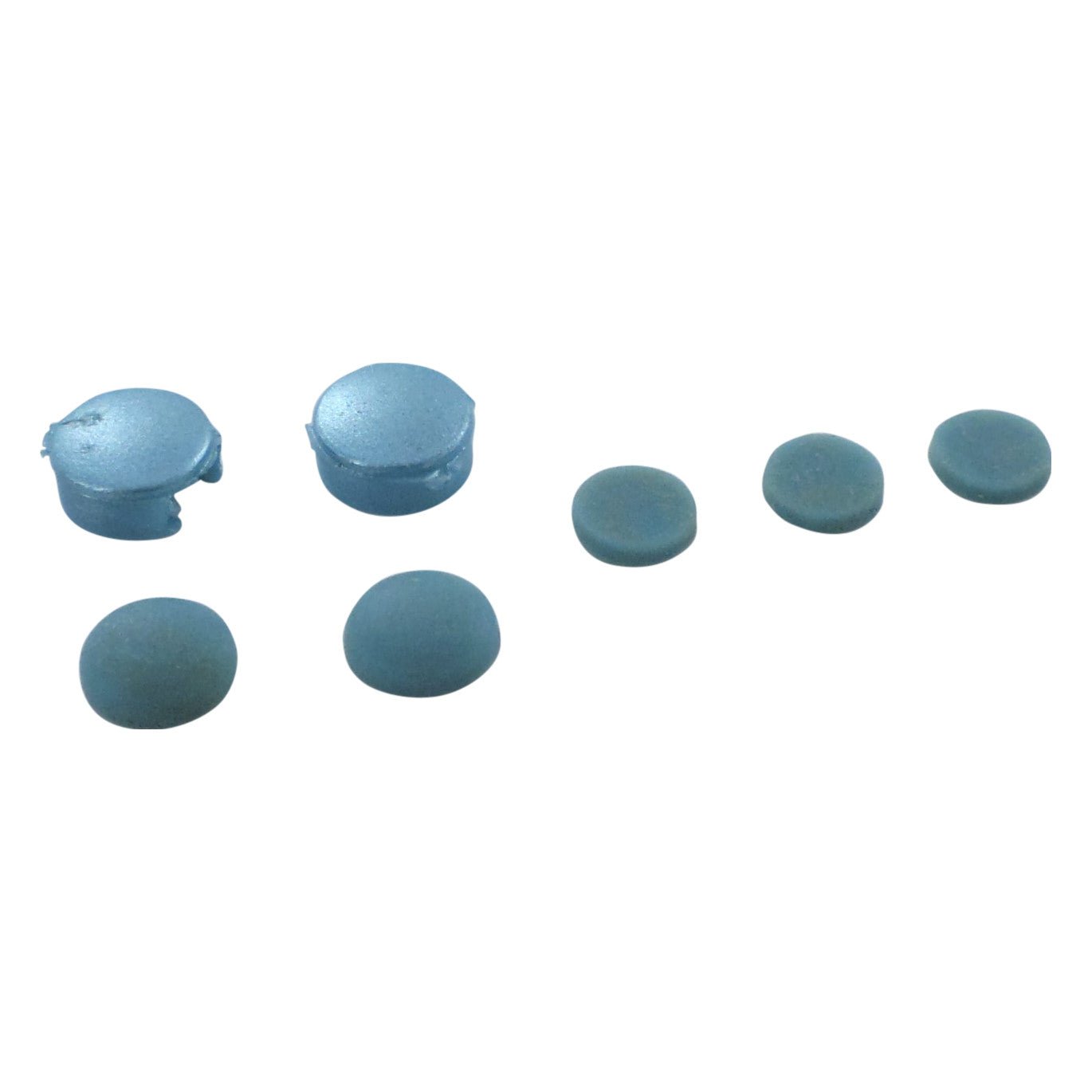 Screw & hinge cover set for Nintendo Gameboy Advance SP console replacement - Pearl Blue | ZedLabz - 1