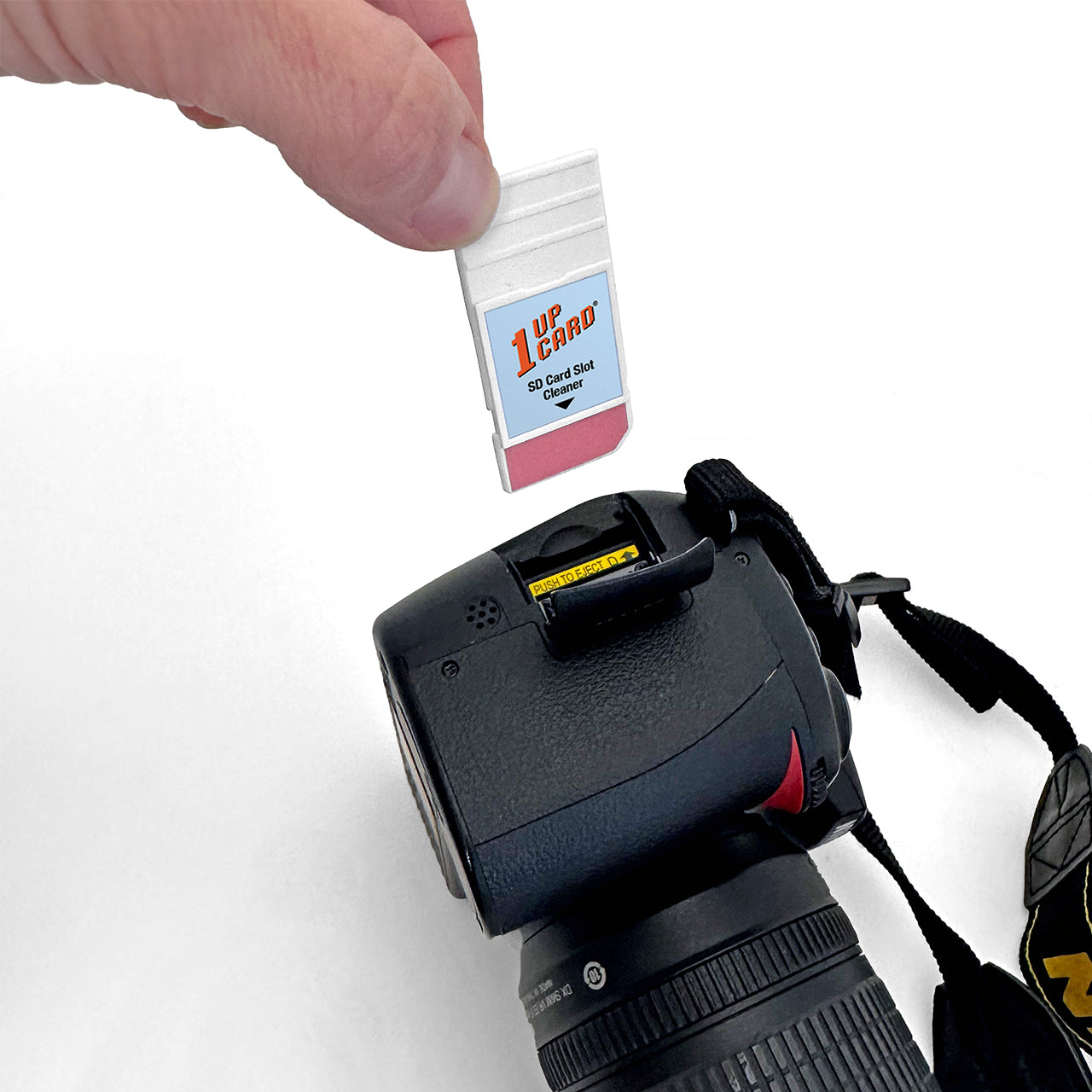 SD compatible memory card slot cleaner for Game console, Computer, Camera SDHC SDXC  | 1UPcard