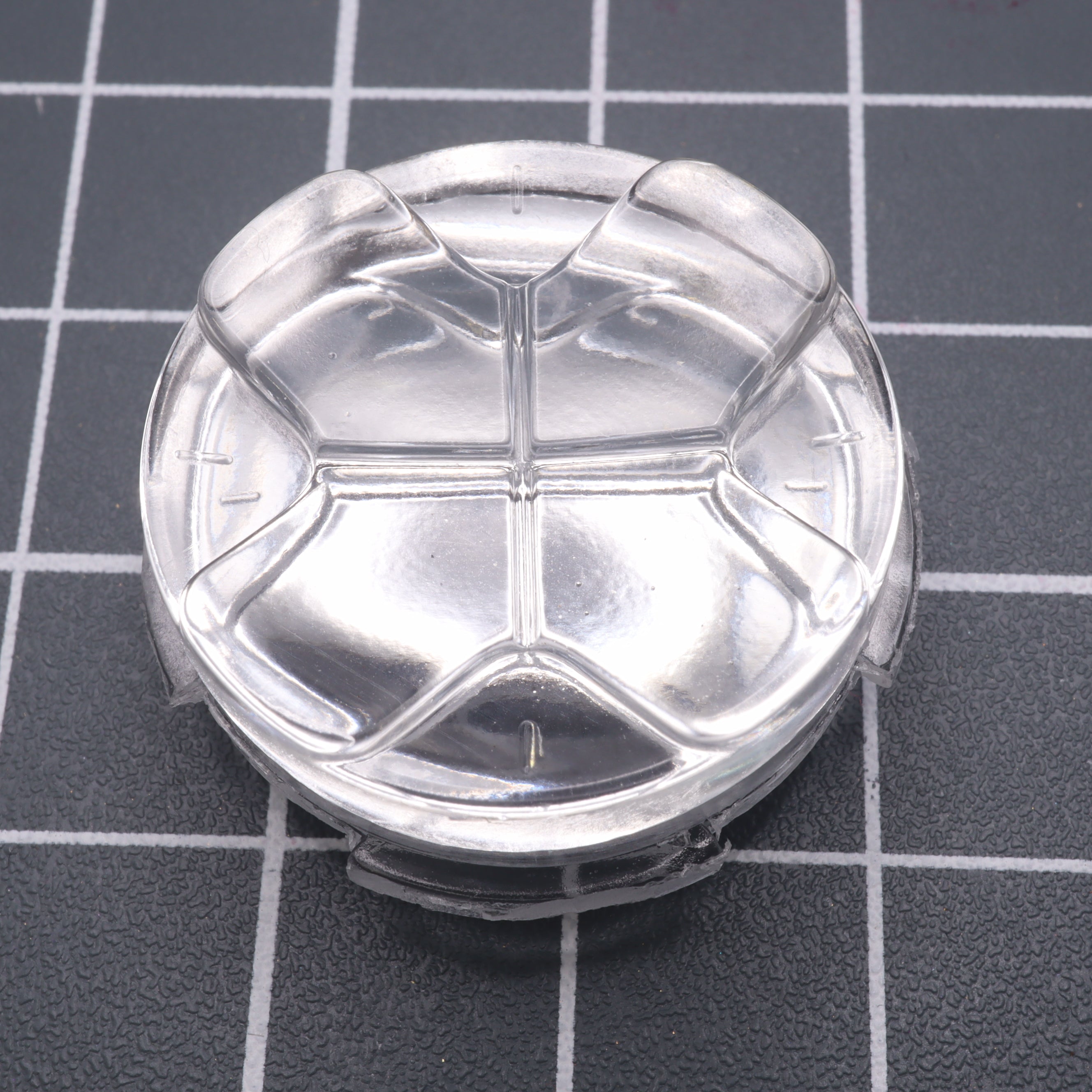 Hand cast custom resin buttons for Sega Game Gear - Chrome silver | Lab Fifteen Co