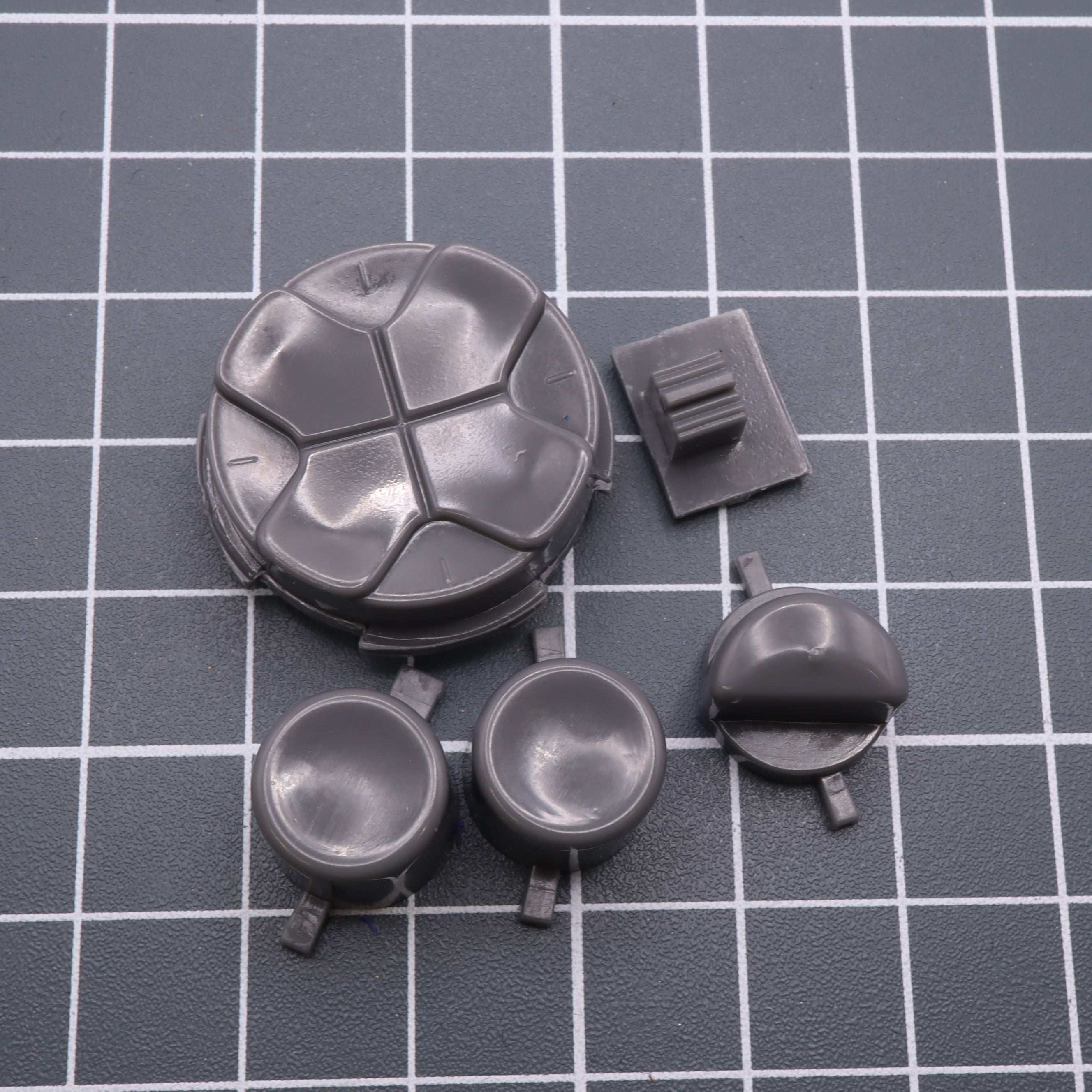 Hand cast custom resin buttons for Sega Game Gear - Japan light grey | Lab Fifteen Co