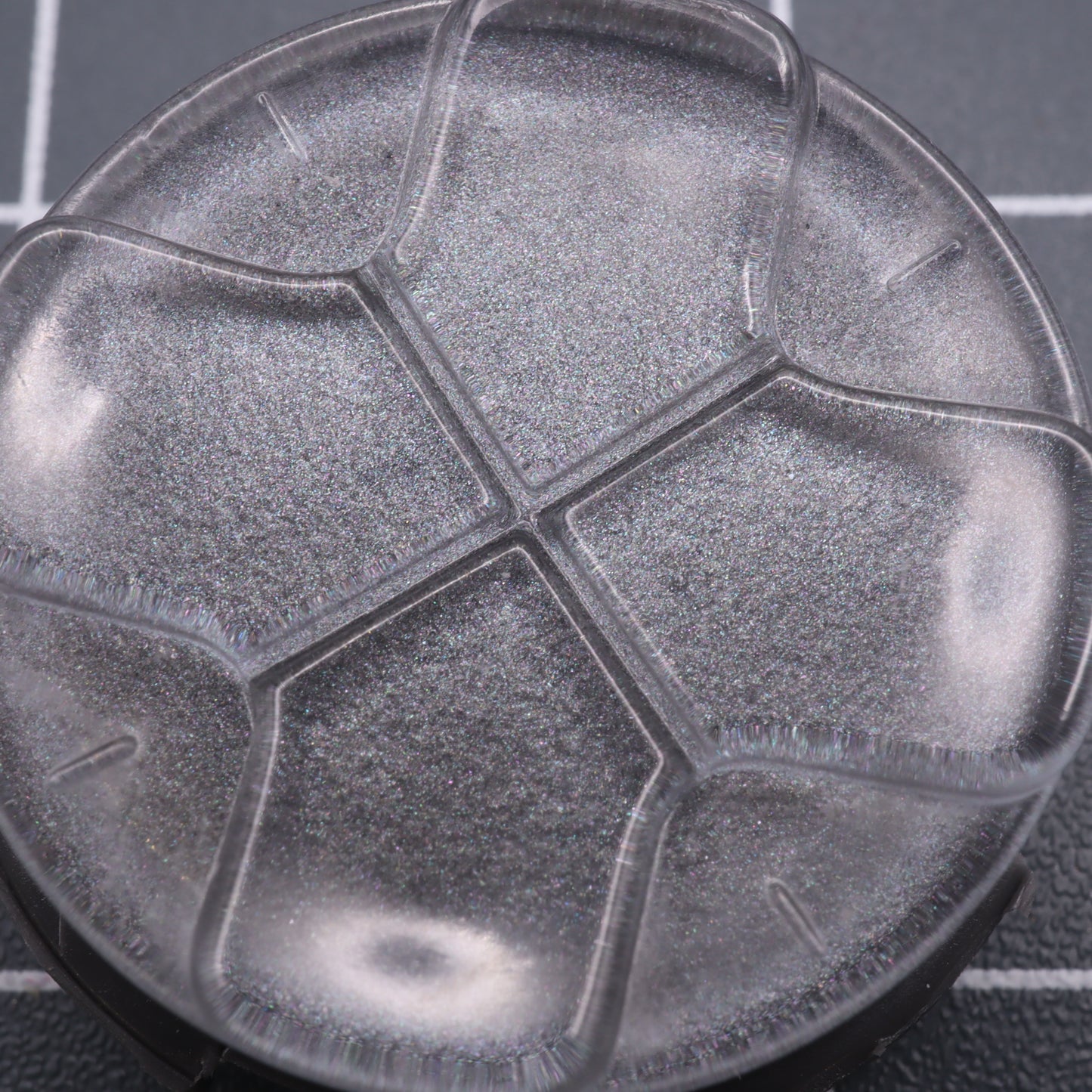 Hand cast custom resin buttons for Sega Game Gear - Metallic silver | Lab Fifteen Co