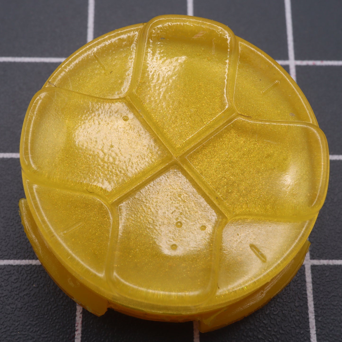 Hand cast custom resin buttons for Sega Game Gear - Lemon candy | Lab Fifteen Co