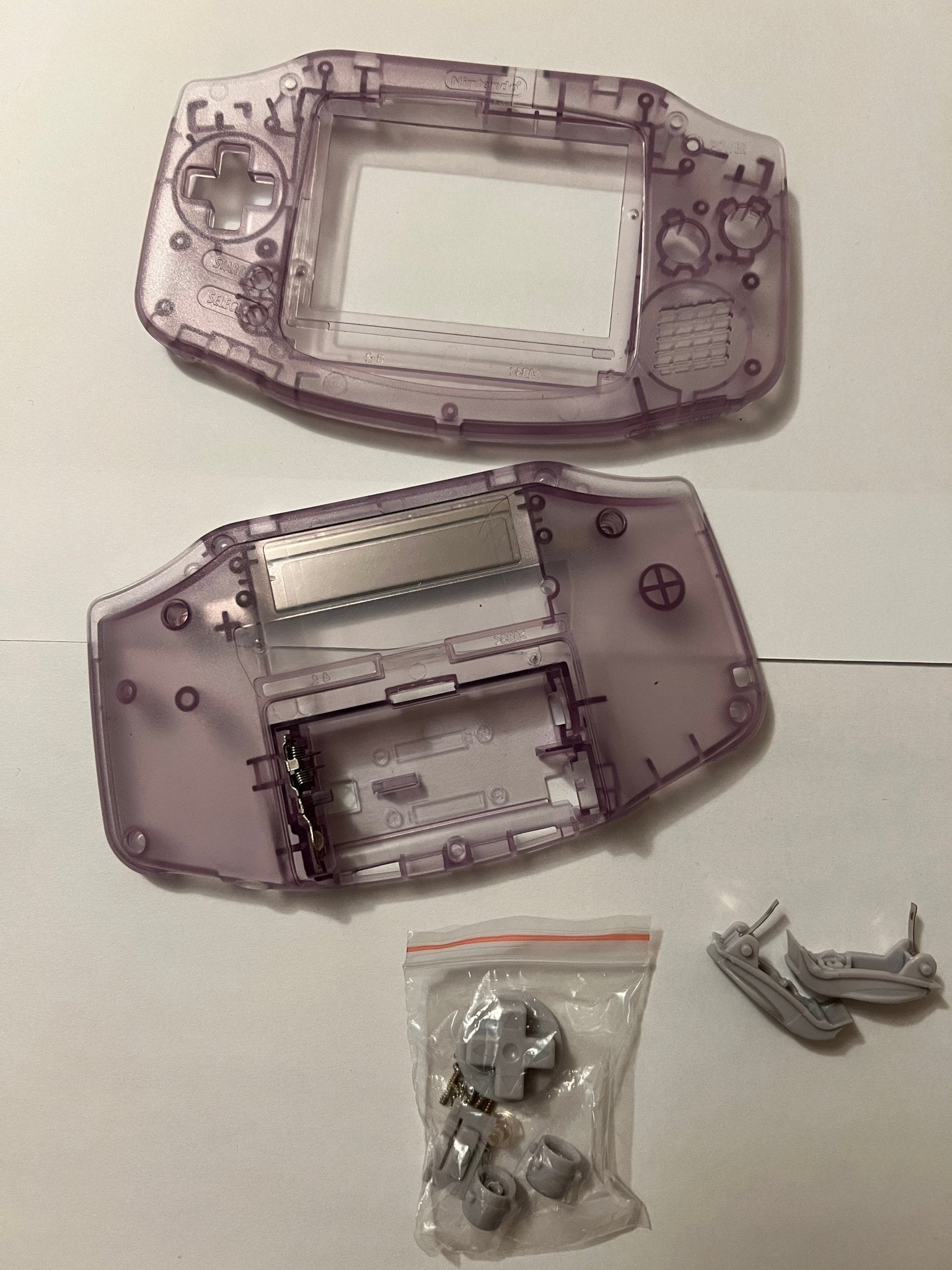 Shell for game boy advance - clear purple incomplete clearance | ZedLabz - 1