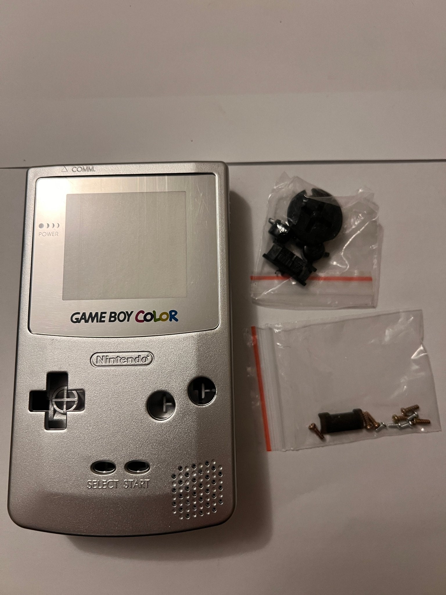 Shell for Game Boy color silver imperfect clearance - 4