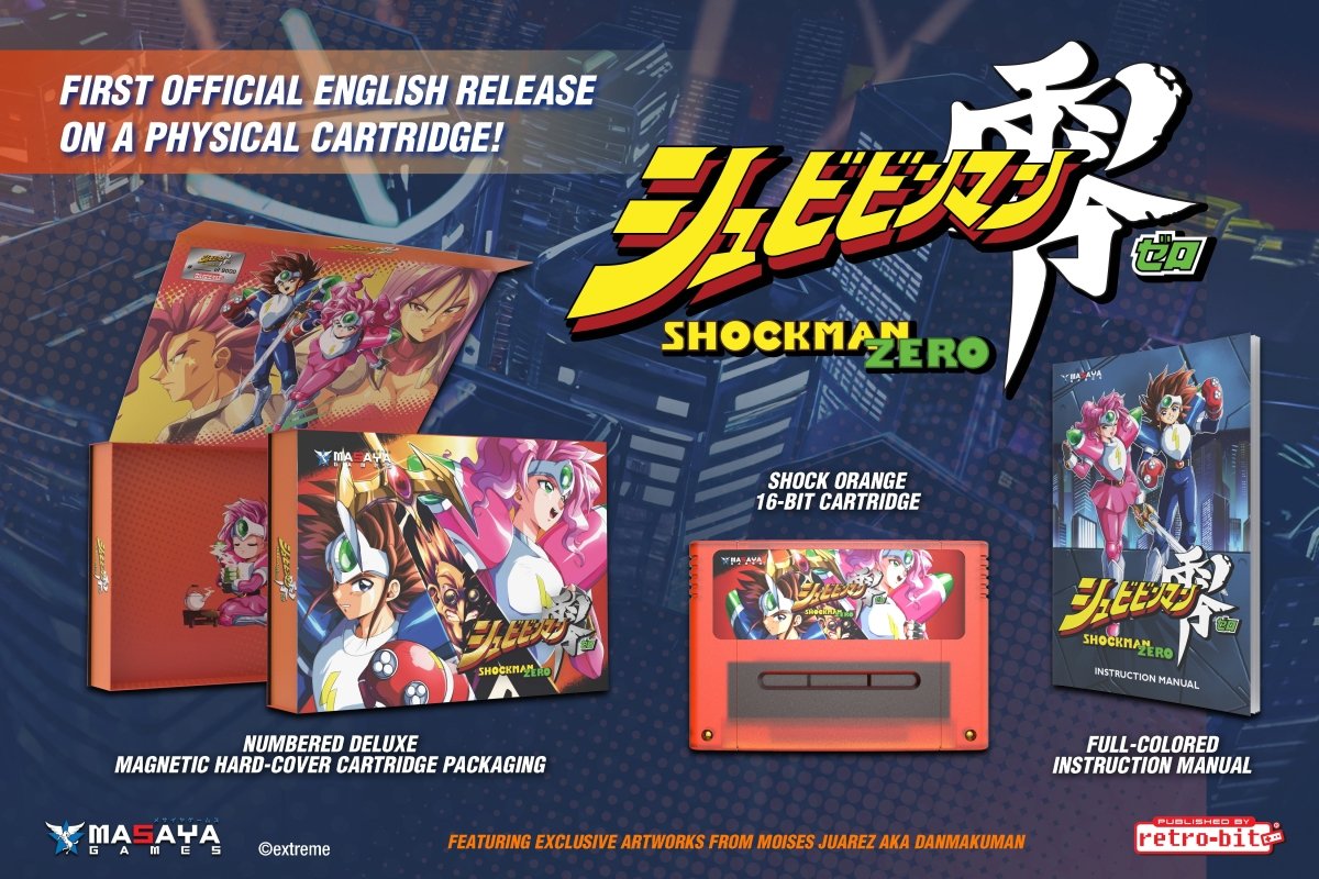 Shockman Zero Collector's Edition (English translated) for Nintendo SNES PAL region | Retro - bit publishing - 6