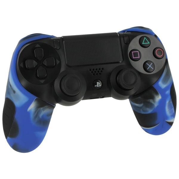 Silicone Grip Cover Skin For Sony PS4 Controllers - Camo Blue | ZedLabz