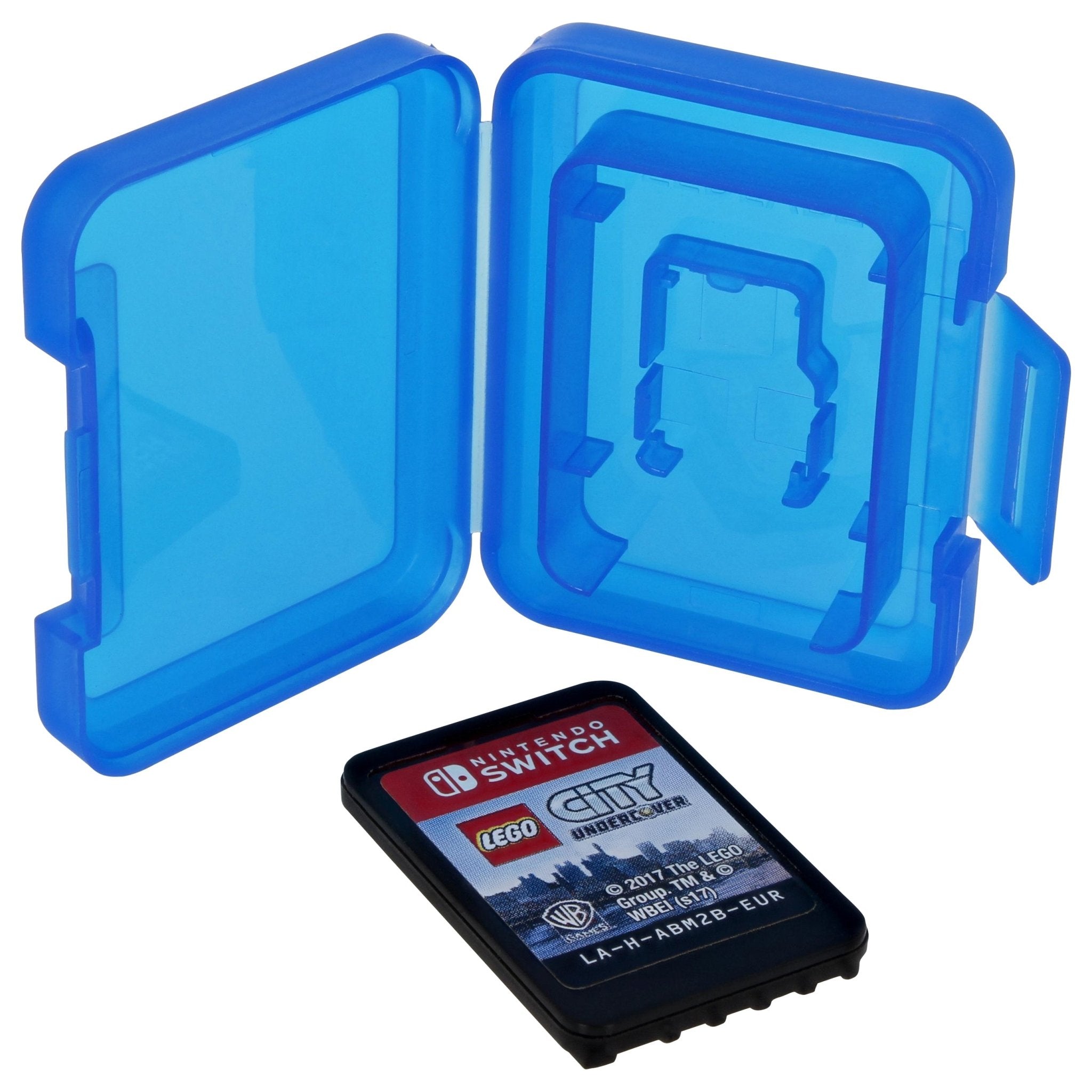 Single tough storage cases for Nintendo Switch game cartridges with micro SD memory card slot - 6 pack multi colour | ZedLabz - 3
