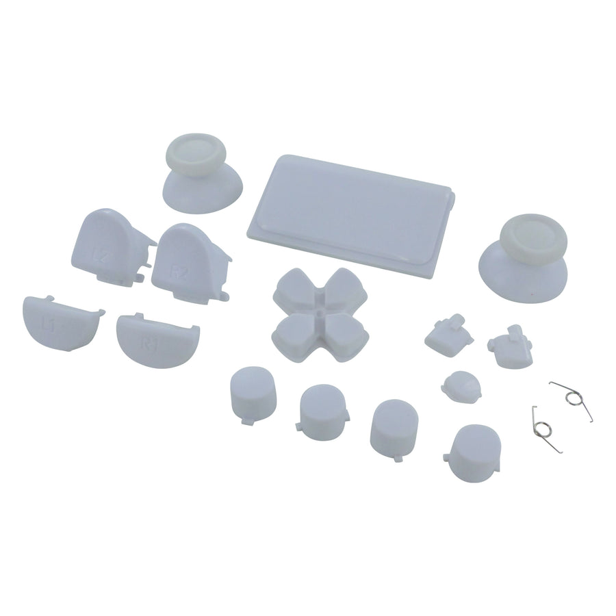 Replacement Button Set For Sony PS4 Pro JDS-040 Controllers - White | ZedLabz
