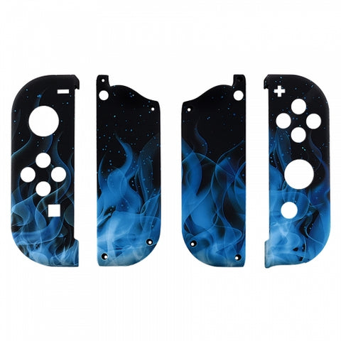 Housing shell for Nintendo Switch Joy-Con controller hard casing replacement soft touch - Fire Blue | ZedLabz