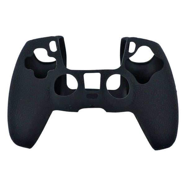 Skin grip cover for Sony PS5 controller silicone rubber leather textured - Black | ZedLabz