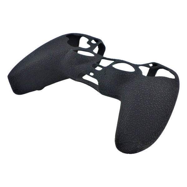 Skin grip cover for Sony PS5 controller silicone rubber leather textured - Black | ZedLabz