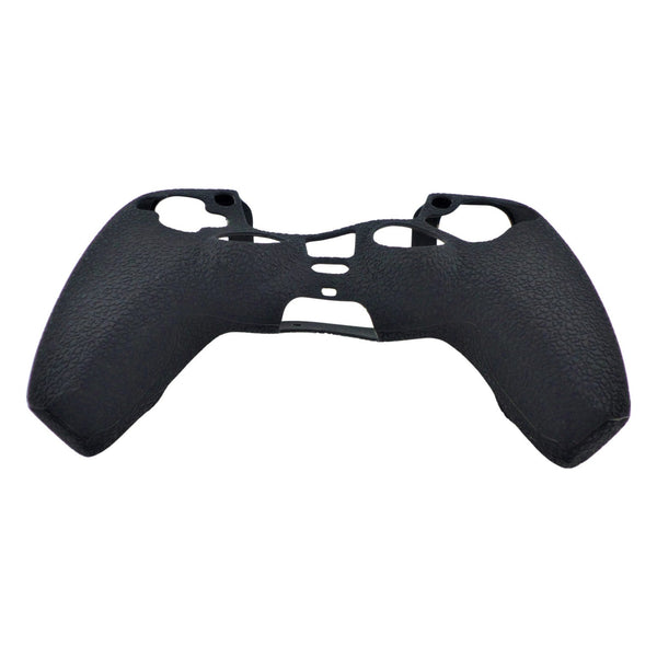 Skin grip cover for Sony PS5 controller silicone rubber leather textured - Black | ZedLabz