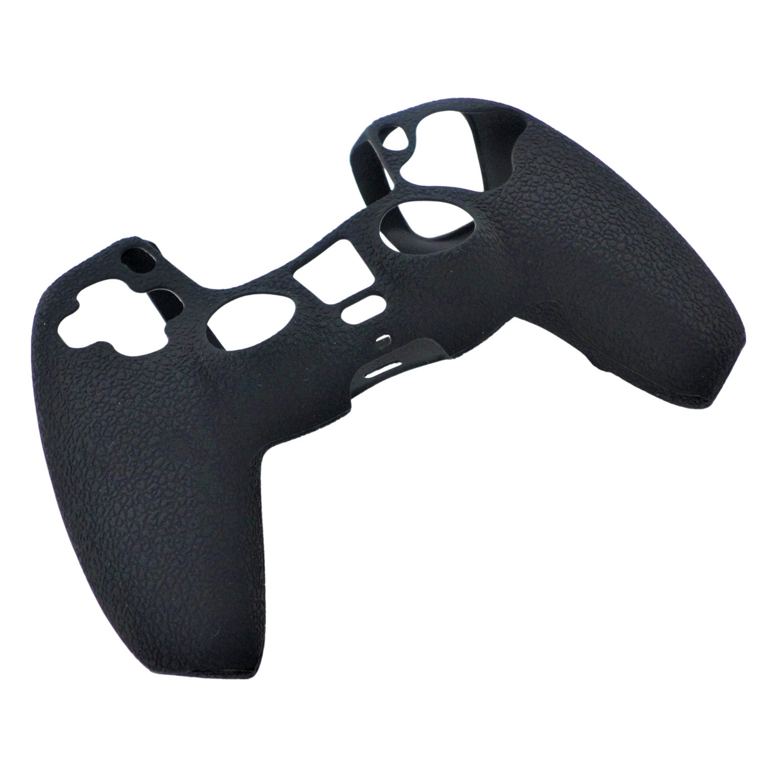 Skin grip cover for Sony PS5 controller silicone rubber leather textured - Black | ZedLabz - ZedLabz800725