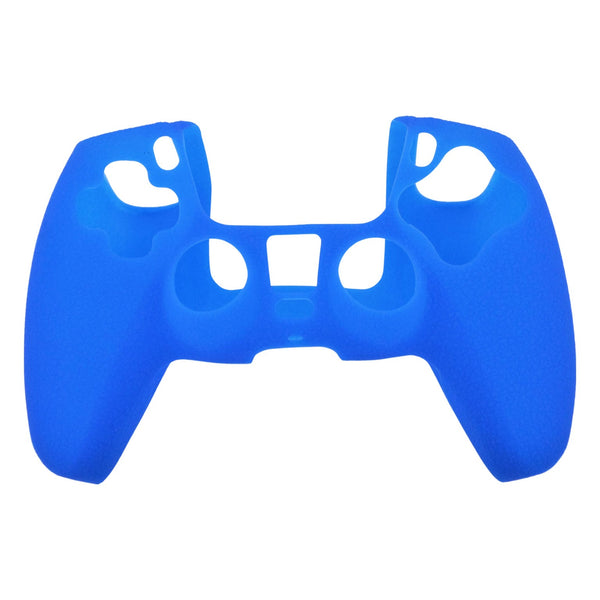 Skin grip cover for Sony PS5 controller silicone rubber leather textured - Blue | ZedLabz