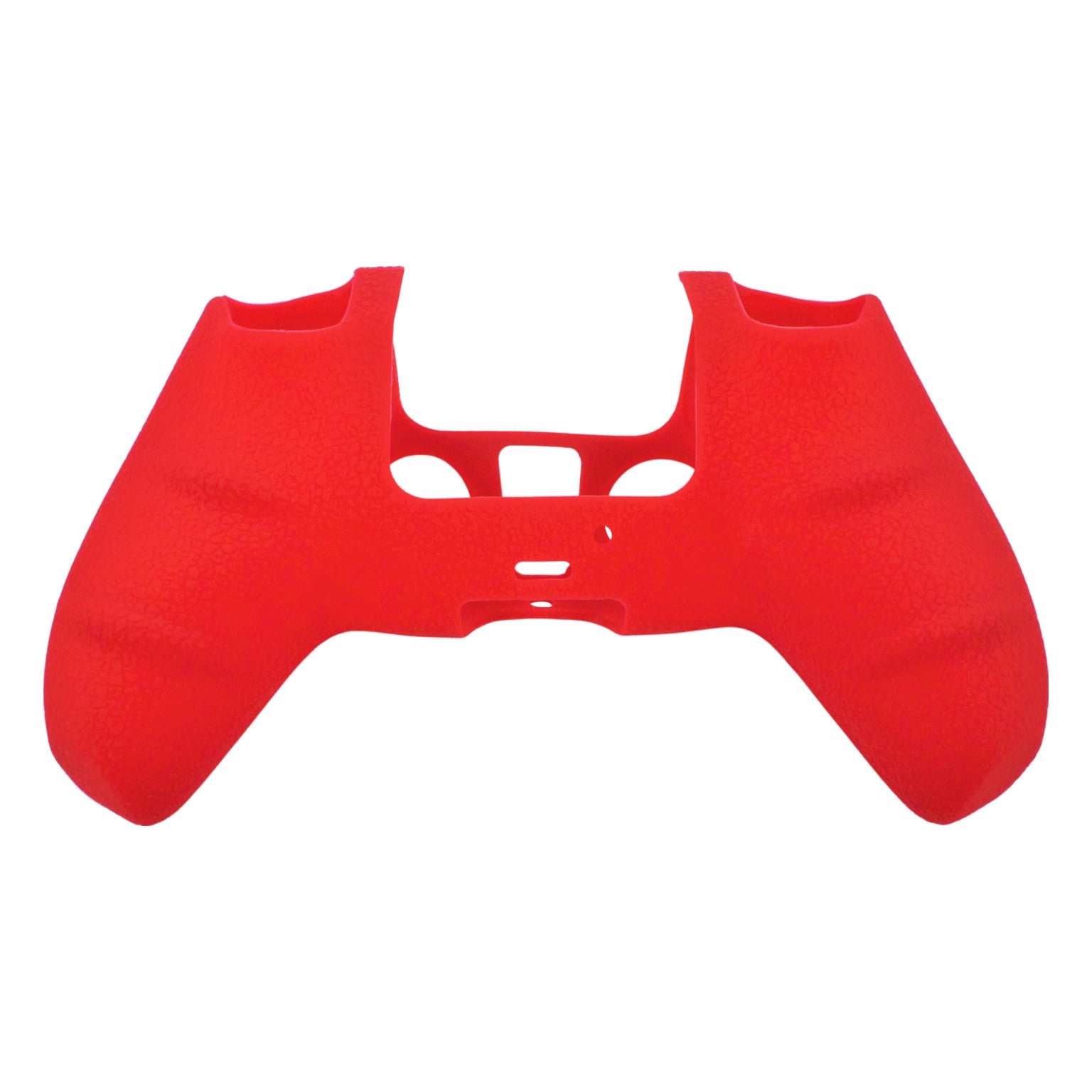 Skin grip cover for Sony PS5 controller silicone rubber leather textured - Red | ZedLabz - ZedLabz800726
