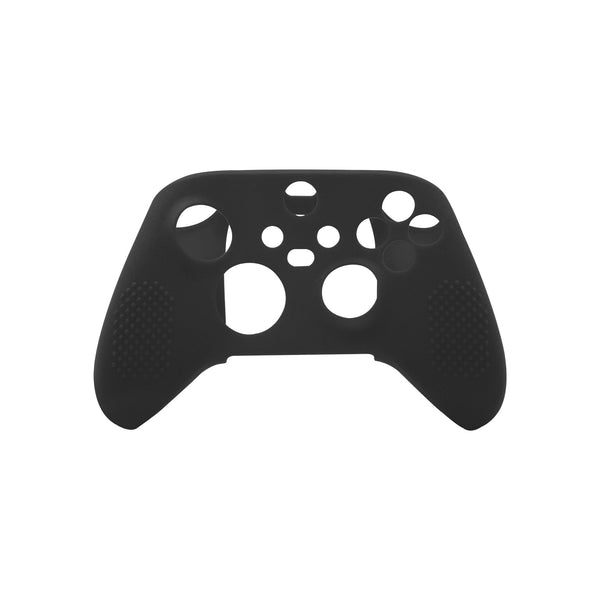Skin grip cover for Xbox Series X controller soft silicone rubber with ribbed handle - Black | ZedLabz