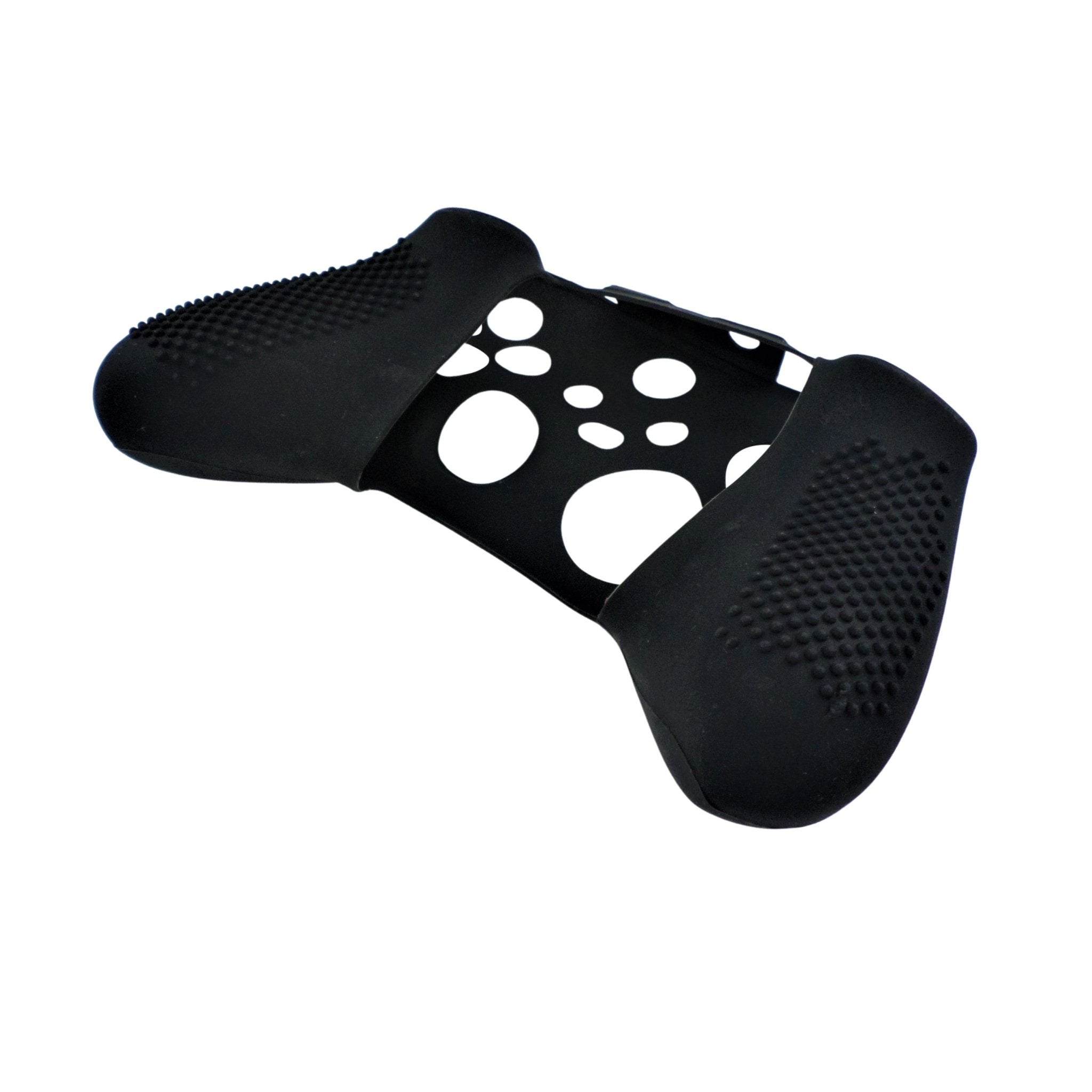 Skin grip cover for Xbox Series X controller soft silicone rubber with ribbed handle - Black | ZedLabz - 7