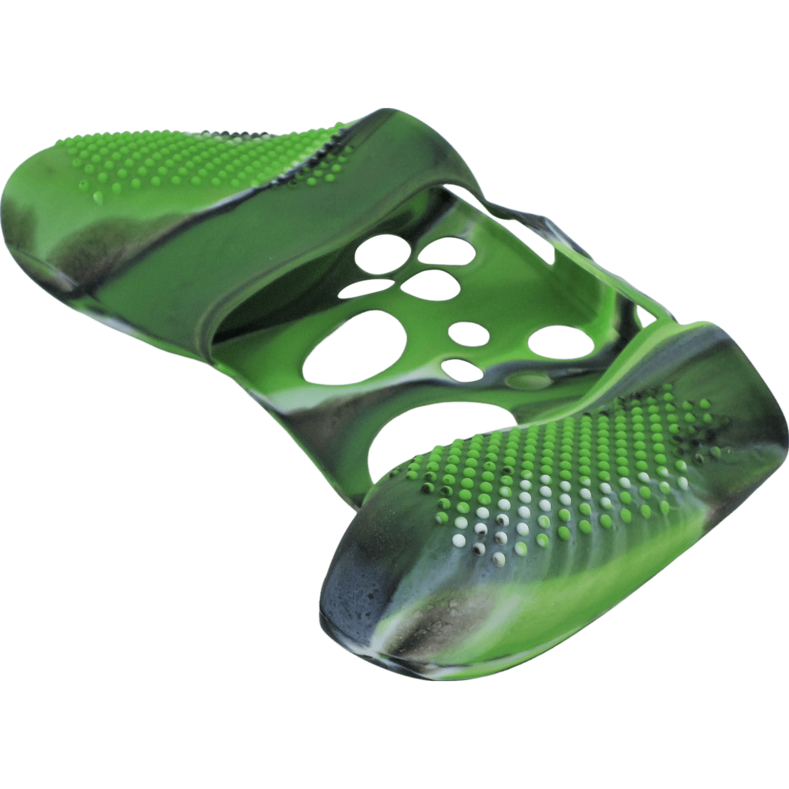 Skin grip cover for Xbox Series X controller soft silicone rubber with ribbed handle - Camo Green | ZedLabz - 7