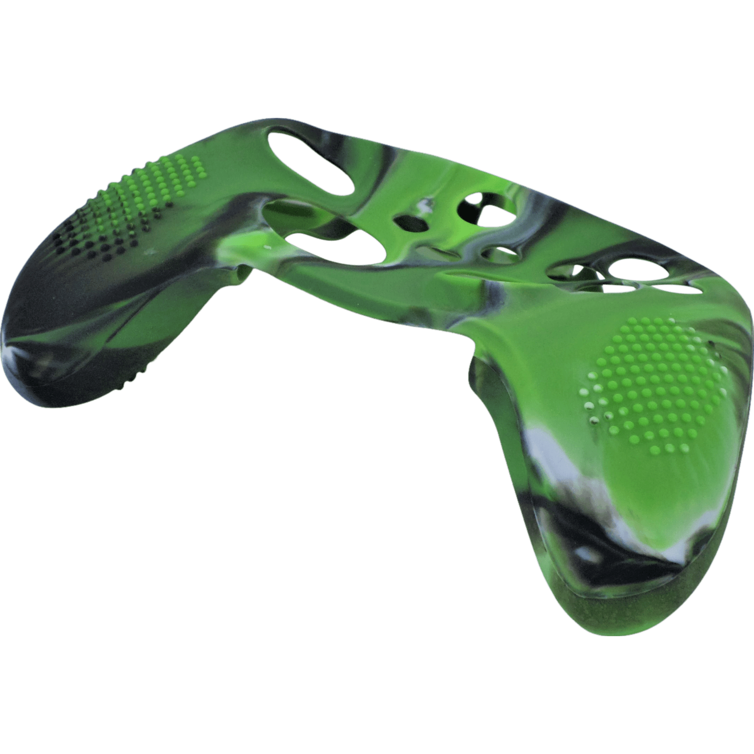 Skin grip cover for Xbox Series X controller soft silicone rubber with ribbed handle - Camo Green | ZedLabz - 5