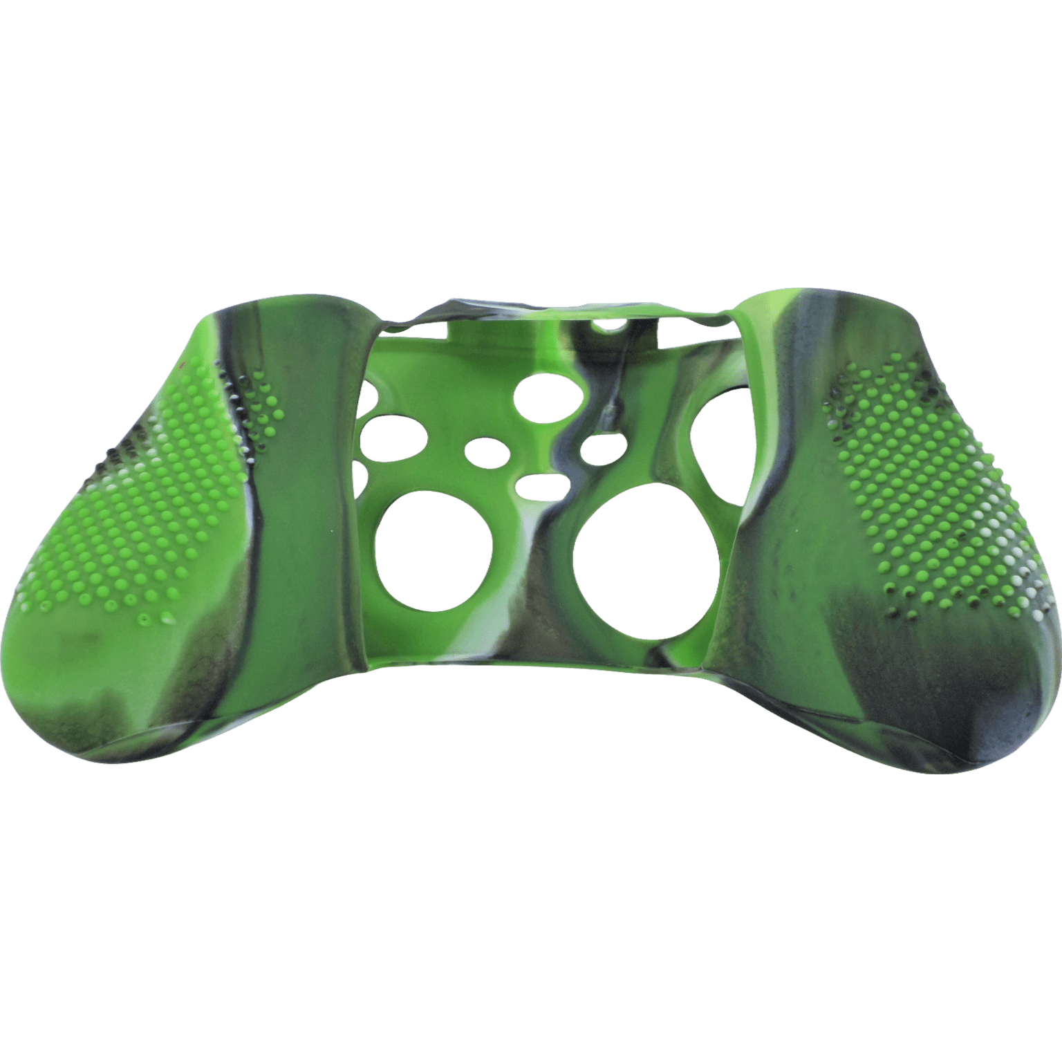 Skin grip cover for Xbox Series X controller soft silicone rubber with ribbed handle - Camo Green | ZedLabz - 6