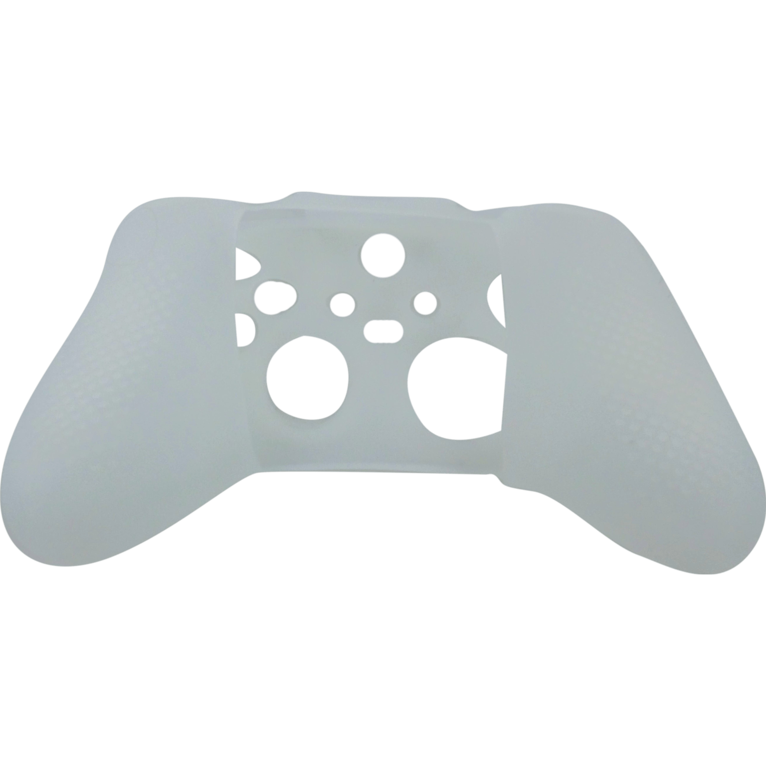 Skin grip cover for Xbox Series X controller soft silicone rubber with ribbed handle - Clear | ZedLabz - 5