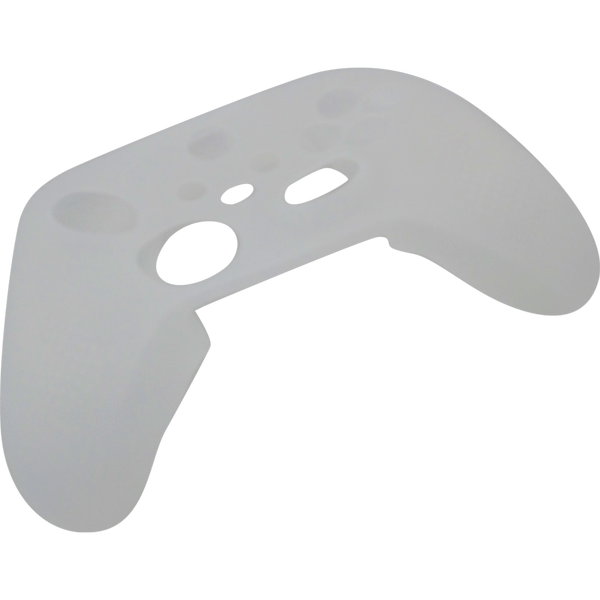 Skin grip cover for Xbox Series X controller soft silicone rubber with ribbed handle - Clear | ZedLabz