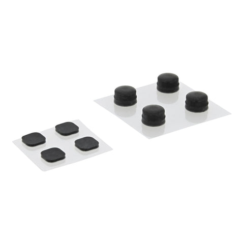 ZedLabz replacement rubber feet and screw cover set for Nintendo New 3DS XL (2015 model) - black