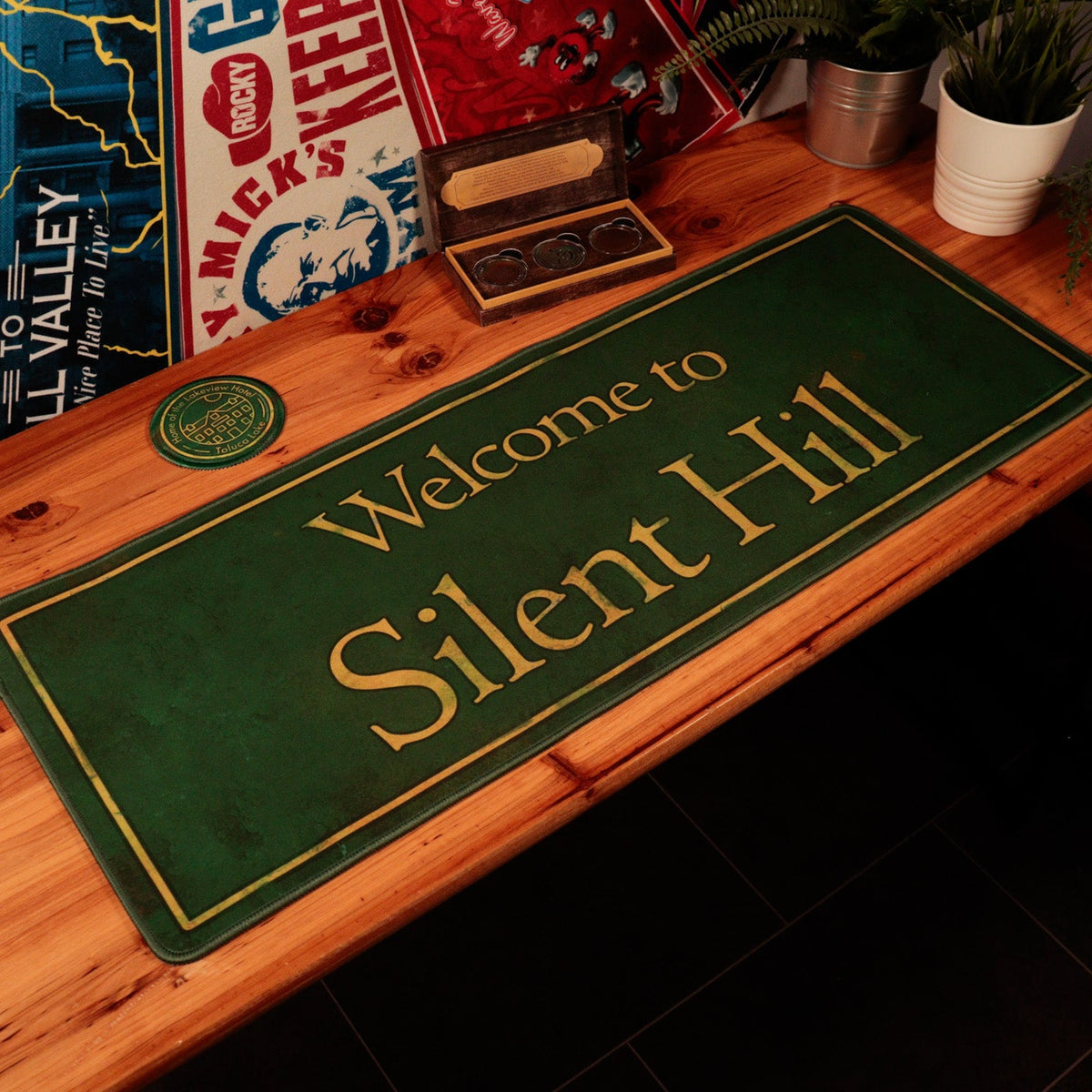Silent Hill XL Desk Pad and Coaster Set | Fanattik