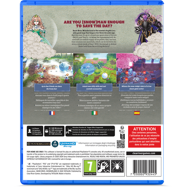 Snow Bros. Wonderland for PlayStation 5 | Clear River - 2