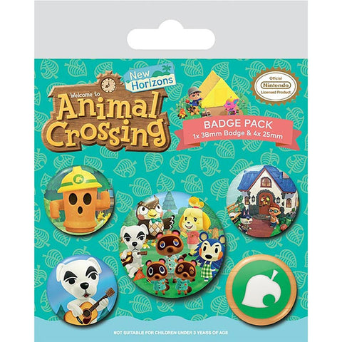 Animal Crossing Islander official badge pack of 5 | Pyramid