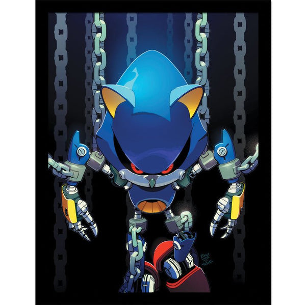 Sonic the Hedgehog chains framed collector print 30 x 40cm | Pyramid