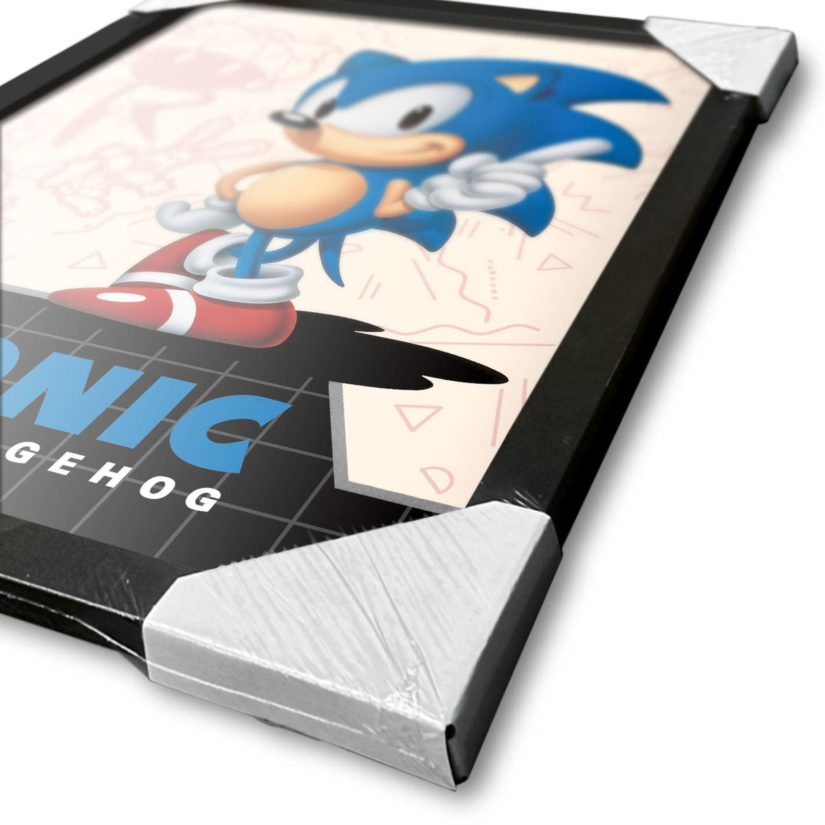 Sonic the Hedgehog Mega Drive cover framed collector print 30 x 40cm | Pyramid - 3