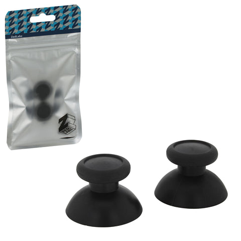 Thumbsticks for Nintendo Switch Pro controllers analog rubber grip sticks - 2 pack Black | ZedLabz