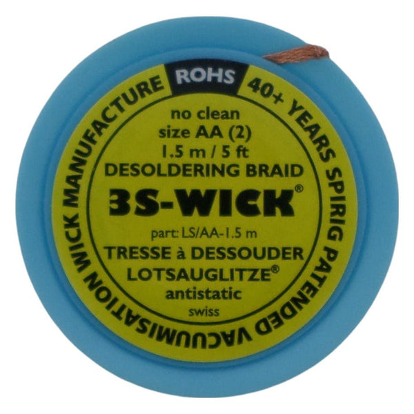 desolder wick for easy desoldering size AA 1.5m | Spirig